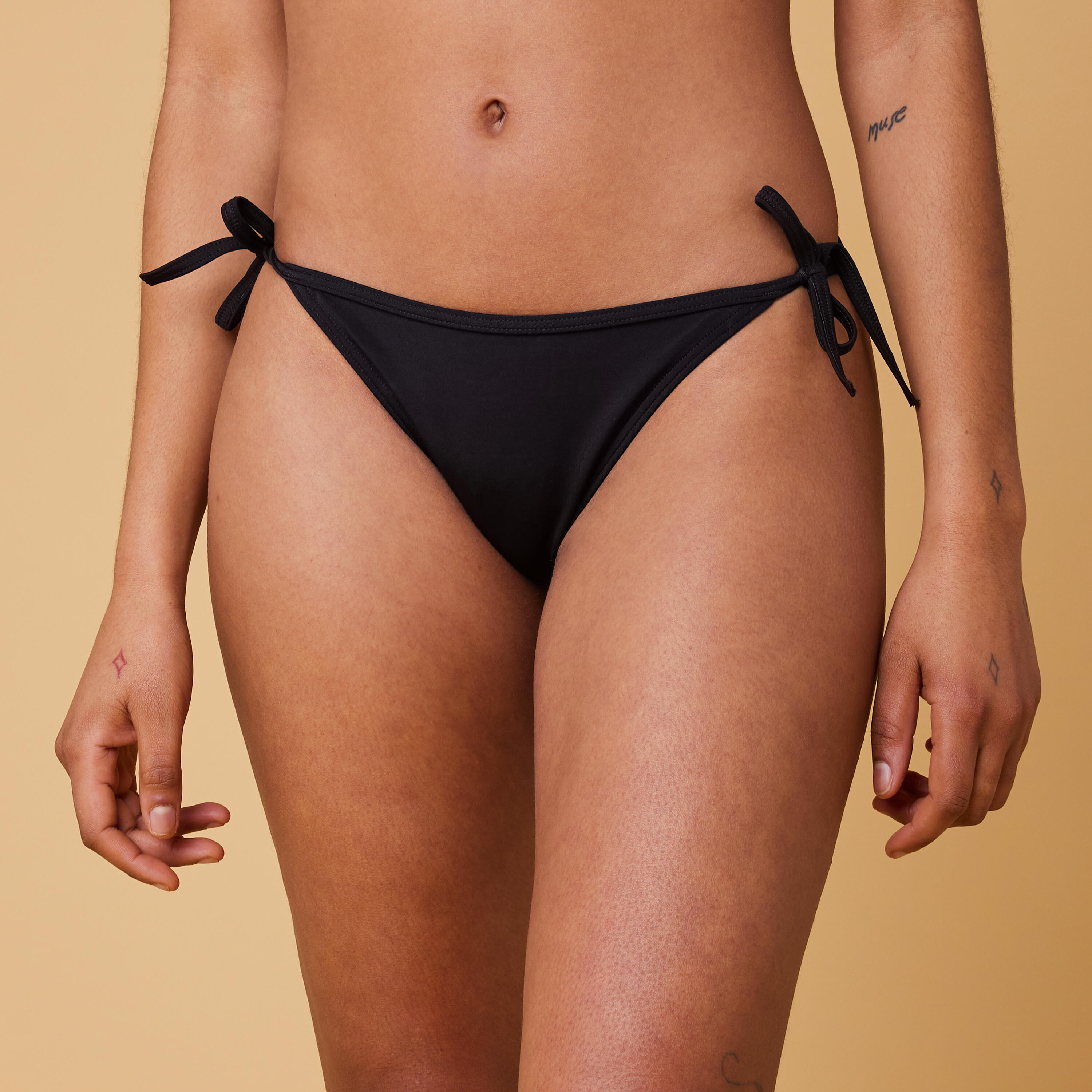 OLAIAN Bikini-Hose Damen seitlich gebunden - Sofy schwarz 36