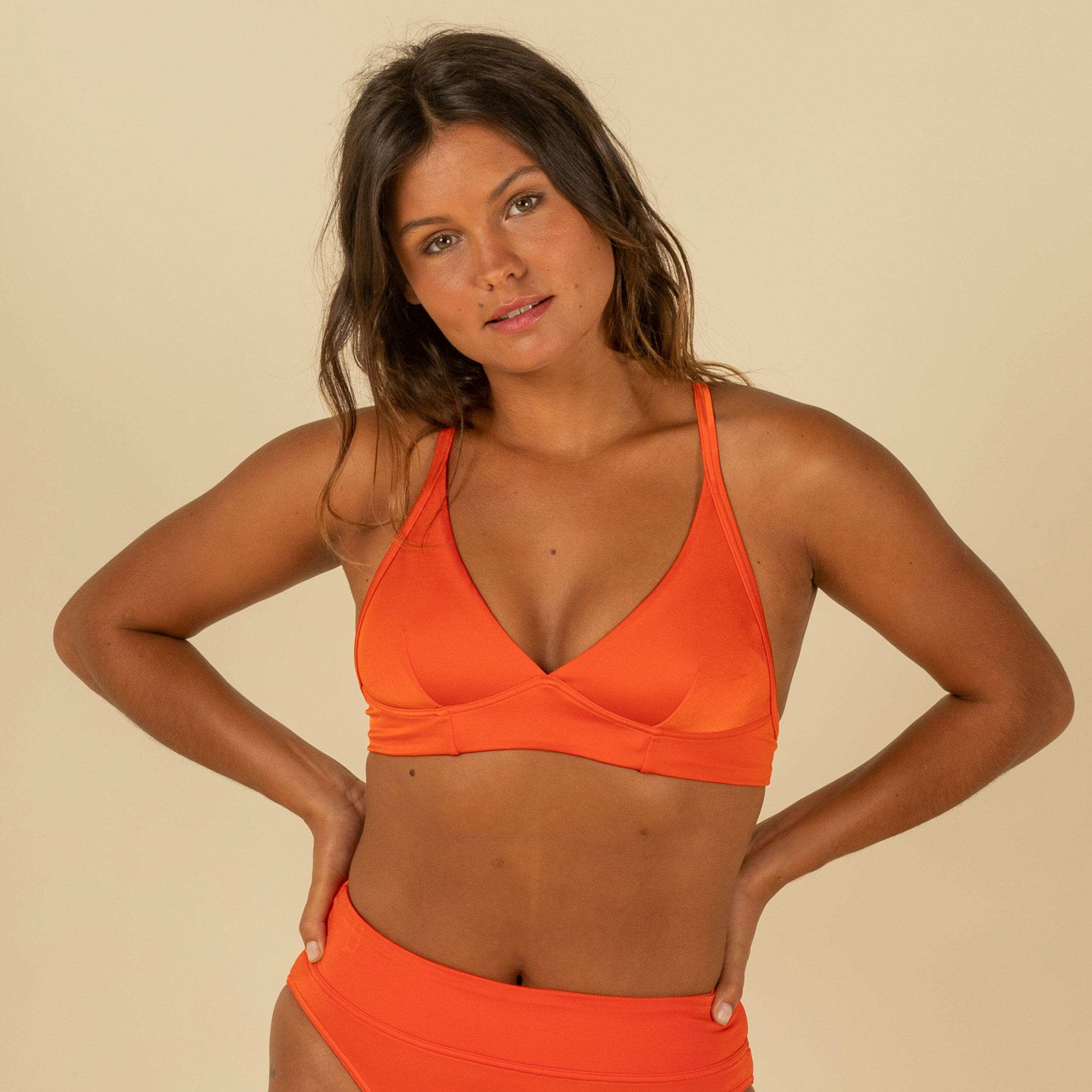 OLAIAN Bikini-Oberteil im Rücken doppelt verstellbar Damen Bea orange 70 B