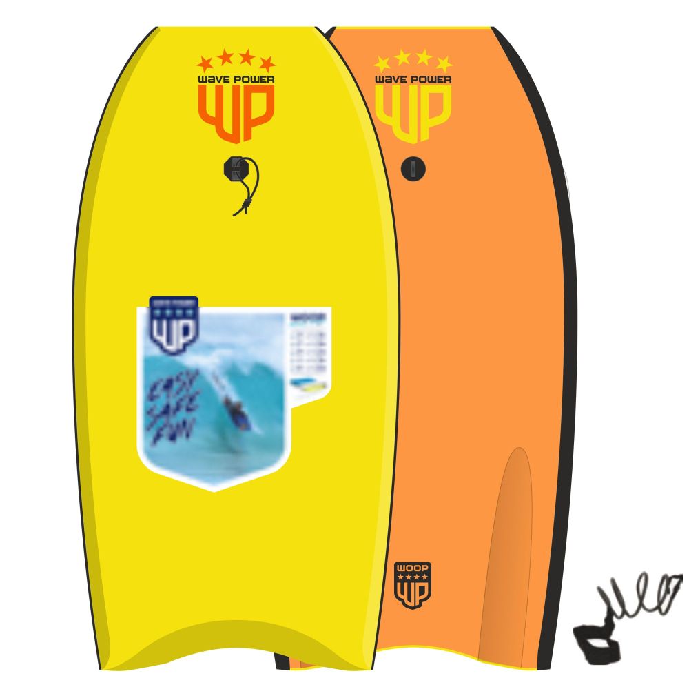 Wave Power Bodyboard Woop 42 Gelb Orange