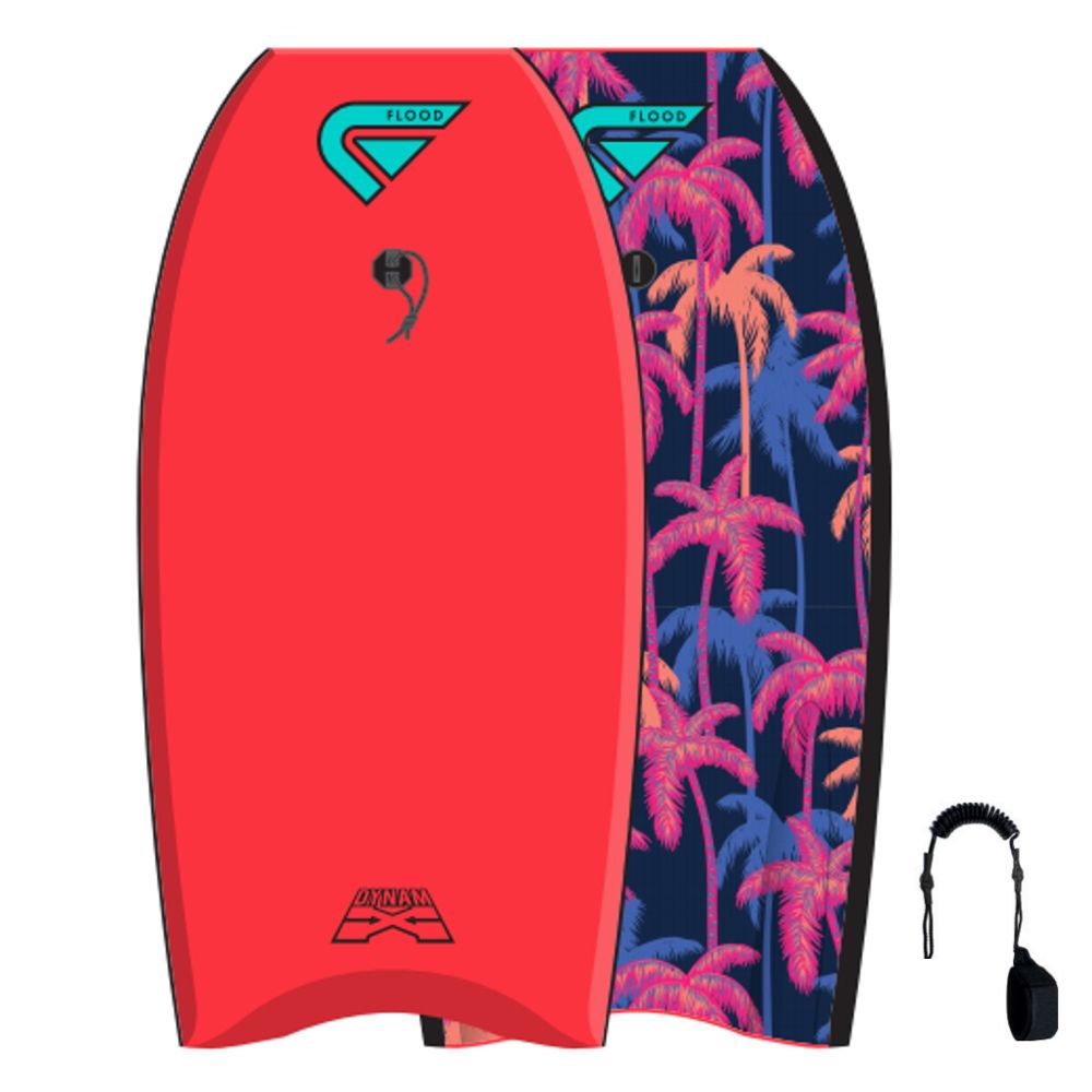 FLOOD Bodyboard Dynamx Stringer 42 Rot Palm II