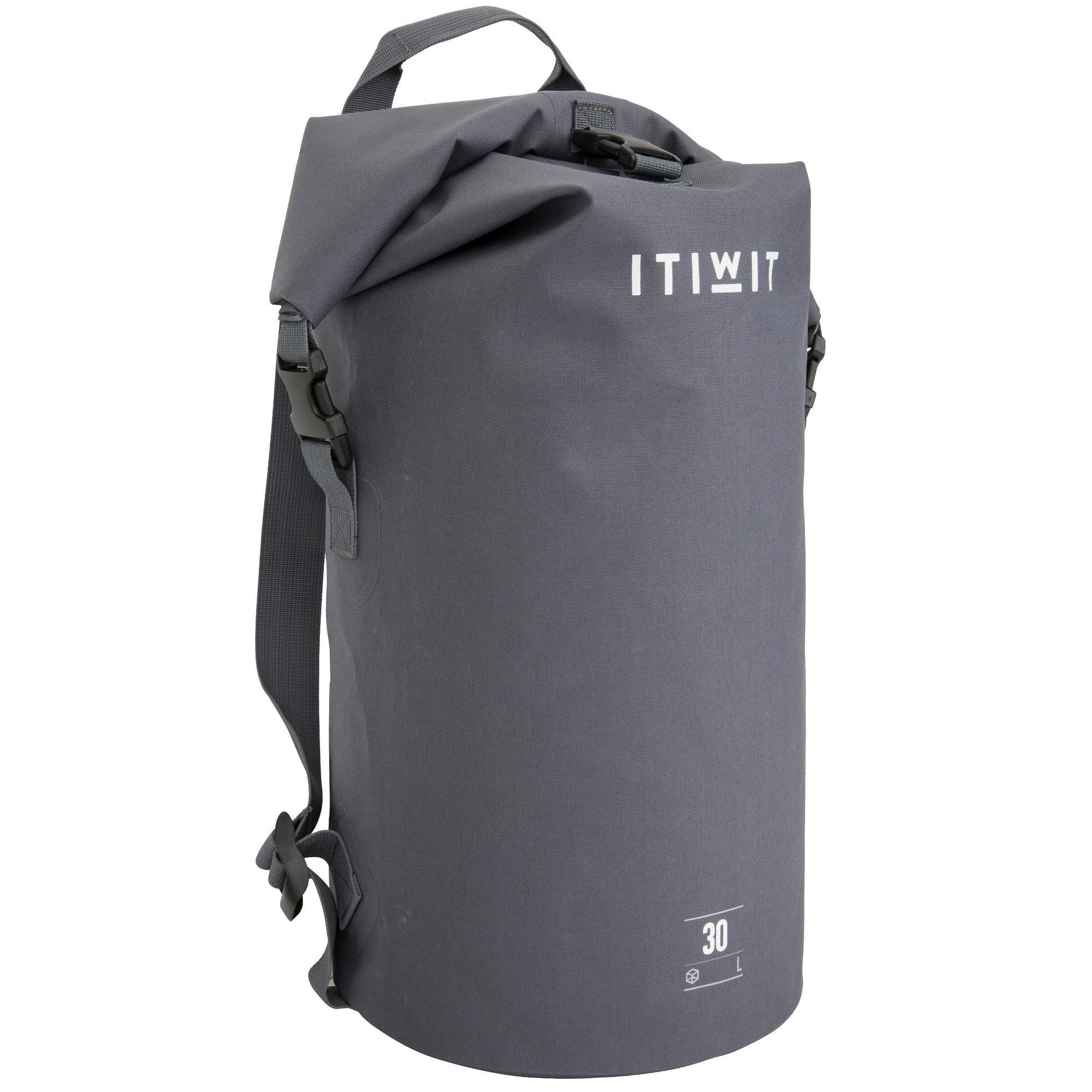 ITIWIT Wasserfeste Tasche 30Â l grau EINHEITSGRÃ–SSE